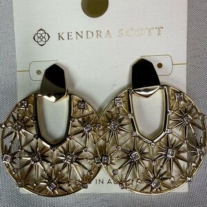 Kendra Scott Gold Filigree Earrings - “Whimsy”